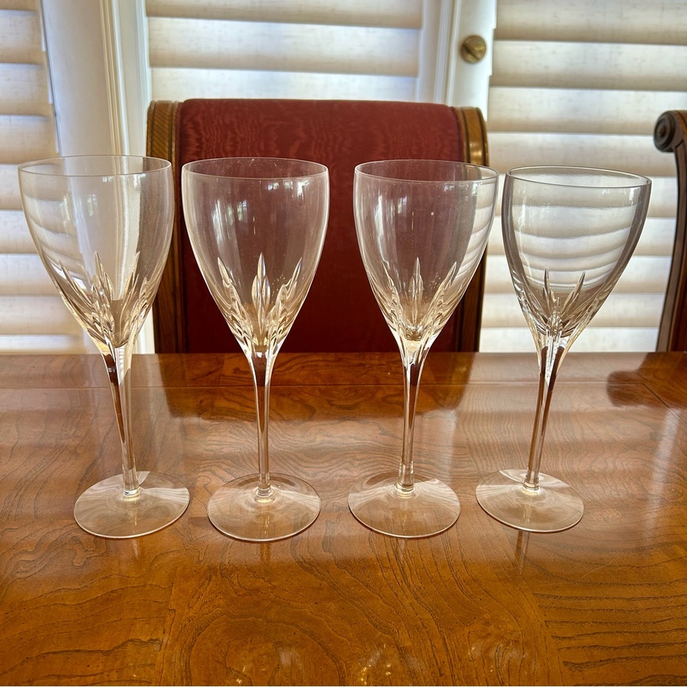 Lenox Firelight Clear Crystal Water/Wine Glass Set of 4